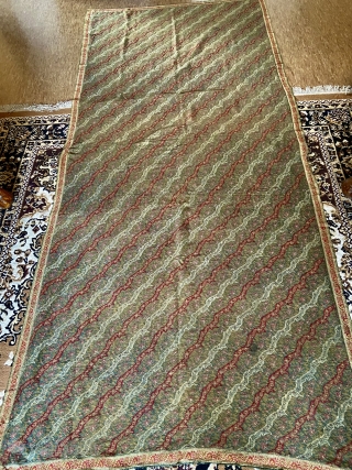 Antique Persian termeh shawl in good condition it measures 310 cm by 130cm
Circa  1850                  