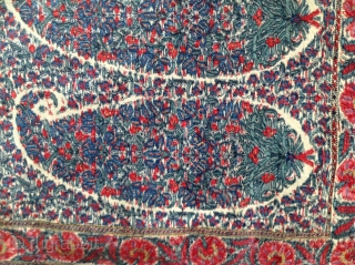 Rare master peace of afghan period kashmir shawl 1750-1800 circa it is in excellent condition very long 10.5 feet long and 4.5 feet wide. Very had to find this shawl in such  ...