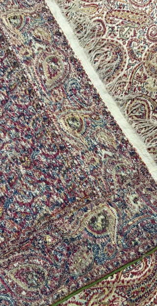 Rare antique Kashmir moon shawl Chandar dated 1800 in stunning good condition. 
It measures 175 cm by 170 cm. 
FOR SALE ASK PRICE. 
Thanks         