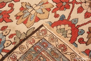 Lot # 2005 ALLOVER DESIGN IVORY ANTIQUE SERAPI CARPET. 17 FT 4 IN X 10 FT 5 IN (5.28 M X 3.17 M). This rug is part of our Sept 26th auction.  ...