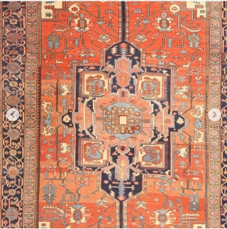 All these magnificent antique Persian Heriz / Serapi rugs are part of our October 15 auction. If you want a breathtaking piece, at a fraction of the retail price, this is one  ...