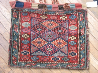 Neat little Jaffe bag, size 2 x 2.2 with a blast of color , full back. 
 Bendas Rug Co  (yes we are still here) 314-862-4410 PRICE REDUCED!    