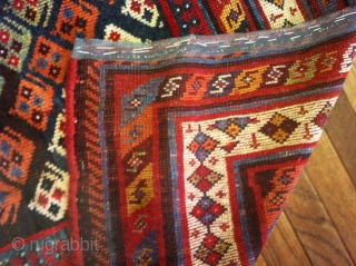 South Persian Lori, nice square size,great rich colors, worthy of restoration 5'-8"x6'-7" Allready given a bath by Bob Mann.  Bendas Rugs Saint Louie USA. PRICE REDUCED! $750 US    