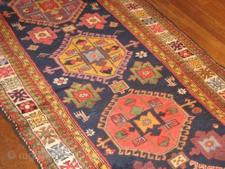 Fabulous Kurd ?  Northwest Persian ? runner size 3.8 by 16.7 Amazing color, some pile restorations done by Woven Legends. ready to go .  Bendas Rugs 314-862-4410 por   