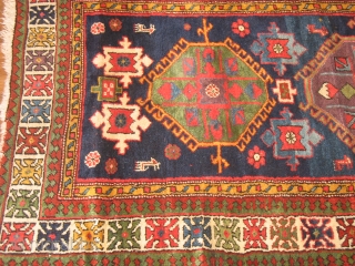 Fabulous Kurd ?  Northwest Persian ? runner size 3.8 by 16.7 Amazing color, some pile restorations done by Woven Legends. ready to go .  Bendas Rugs 314-862-4410 por   
