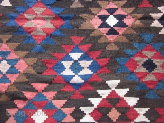 Armenian Kilim, inscribed 1927 "To my beloved", about 6 by 10 ft, excellent condition. More shots available on request.              