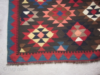 Armenian Kilim, inscribed 1927 "To my beloved", about 6 by 10 ft, excellent condition. More shots available on request.              