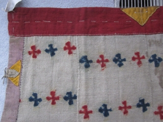 Tibetan, horse blanket, wool cloth with overall tie-dyed design,? 1900                       