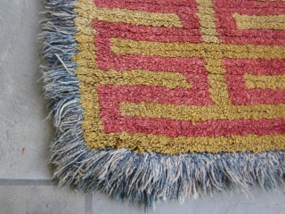 Tibetan wangden, ecclesiastical use, early 20thC.  35 by  65 inches                     