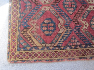 Ersari Turkmen, small rug fragment, early 19th C., 34 by 48 inches                     