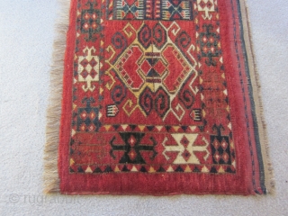 Ersari Turkmen torba, late 19th C, 19 by 49 inches                       