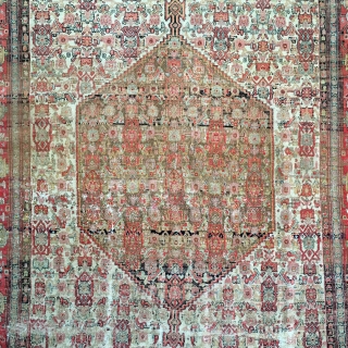 Senna Senneh Persian Rug late 18th, early 19th.
True piece for collectors. 4'2" x 6'1"
                   