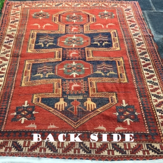 Antique Kazak Shield Prayer Rug, Full Pile 6'1" x 7'8", Super Rare Collectible
This type of rug is documented in Jimmy Keshishian's "Inscribed Armenian Rugs of Yesteryear." Jimmy labeled them "Shield" Design Kazaks  ...