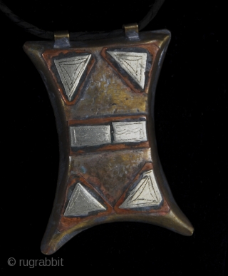 Old Berber Kitab,  pure silver, copper and brass hand made amulet from High Atlas region,  Morocco, protective talisman, which usually contain verses ( Surah ) on paper, from the Holy  ...