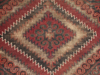 Super cool Baluch rug! 100% complete with some low areas throughout. 3'7" x 5'7"
http://www.nomadrugs.com/Merchant2/merchant.mvc?Screen=PROD&Store_Code=NR&Product_Code=6930&Product_Count=&Category_Code=                   