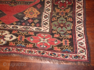 Kurdish piled runner from Sanandag(Senneh) area, 342x134cms, excellent condition with overall even pile and no loss to ends, nice range of all natural colours, interesting central dagger(?) motifs.     