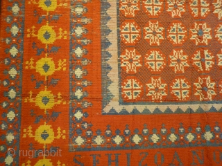 Dated 1807 Alpujarran rug (Granada, Spain). Inscribed "Por Bartolomé González. Se hizo año de 1807" ("By Bartolomé González. It was made in the year 1807"). This rug is very well executed. Alpujarran  ...