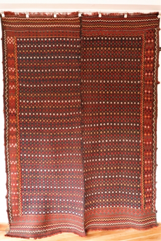 A type of kilim called “Shiraki” in Iran and woven by different ethnic arab groups from Southern Iran. Normally the shirakis are wrongly atributed to the Qashqai tribe. Most shirakis are woven  ...