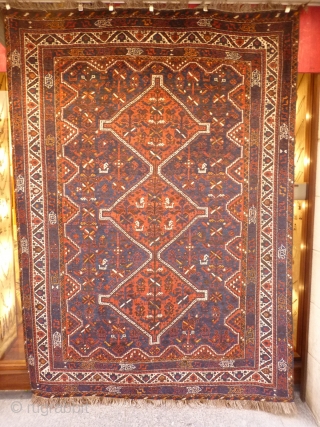 Silky, shiny, soft wool, a full pile and a floppy handle are the tactile characteristics of this big dark beauty (Arabic Laberduni). Dyes are saturated and all natural. There are all kinds  ...