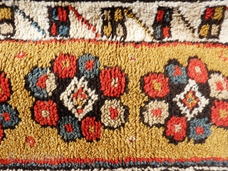 Manastir pelt like prayer rug probably from Macedonia, not from Turkey, 19th or early 20th century. All good colours, woven with the typical Macedonian wool which gives a textured look. Good condition,  ...