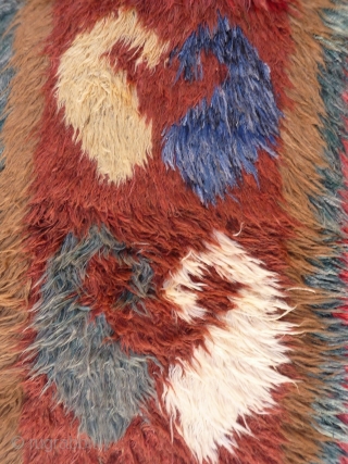 A great julkhir woven by Uzbek weavers in Afghanistan. The central field is occupied by enormous botehs. 258x103 cms. 1950S, (A1802027).

Please get in touch or you can buy this rug directly from  ...