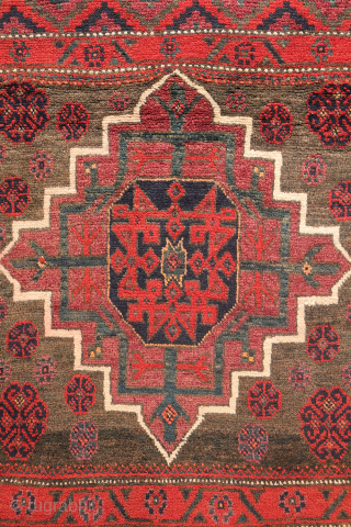 Rare  Baluch Runner from Iran – Design inspired by early Islamic architecture

This fascinating semi-antique Baluch runner from Iran features a rare and distinctive design. Originally crafted as a saddlebag, it has  ...