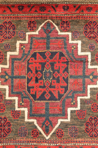 Rare  Baluch Runner from Iran – Design inspired by early Islamic architecture

This fascinating semi-antique Baluch runner from Iran features a rare and distinctive design. Originally crafted as a saddlebag, it has  ...