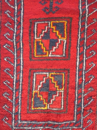 A Kyrgiz prayer rug from North East Afghanistan. Nice soft wool and in mint condition with typical Uzbek yellow highlights. 116x83 cms, (A1710034).

Please get in touch or buy this rug directly from  ...