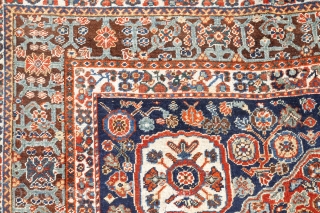 Fantastic Millefleurs rug from the Qashqai Kashkuli tribe of Iran. This rug is woven from soft, shiny wool with a high density of knots. The range of colors is vibrant and simply  ...