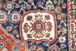 Fantastic Millefleurs rug from the Qashqai Kashkuli tribe of Iran. This rug is woven from soft, shiny wool with a high density of knots. The range of colors is vibrant and simply  ...