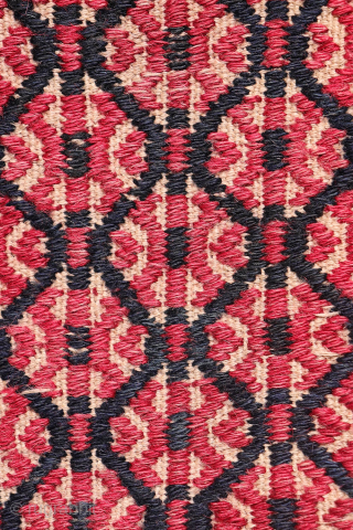 At over 10 metres (33.46 feet) this is the longest antique kilim runner we have seen!
In three decades of dealing in antique kilims, this very long antique Turkman kilim runner stands out ...