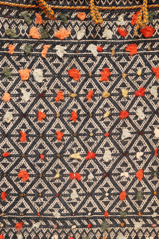 Exquisitely Fine Antique Qashqai Khorjin (Saddlebag)
If you’re searching for a truly finely woven saddlebag, your search ends here!

This antique khorjin, or saddlebag, is crafted with exceptionally fine wool and cotton. The front  ...