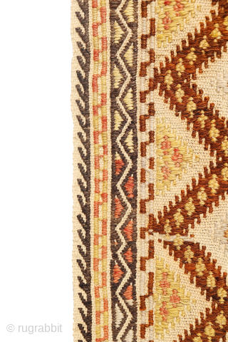 Antique Karapinar Kilim from Turkey

This exquisitely woven Karapinar kilim hails from Turkey and is a true testament to the craftsmanship of its creator. Clearly, it was a cherished piece, both for the  ...