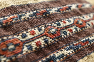 A torba or bag woven by women from the Yomut tribe of Turkmenistan used to store household items and hung on the wall of the yurt. Extremelly fine, in overall good condition  ...