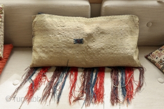 A torba or bag woven by women from the Yomut tribe of Turkmenistan used to store household items and hung on the wall of the yurt. Extremelly fine, in overall good condition  ...