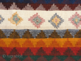 This moj (as the jajims are called in the South West of Iran), is finelly woven and all the dyes are natural. Normally mojes are thin, but this one is thick and  ...