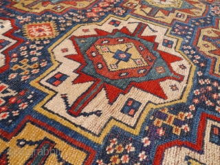 Persian Kurdish rugs with colours "to dye for", soft shinny wool, some repiling. 265x149 cms. (A1705510).                 