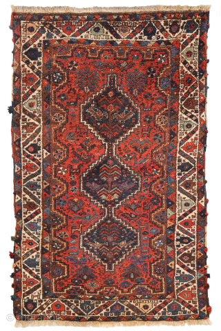 A superb antique Laberduni rug with a full, exceptionally long pile and a beautiful palette of natural dyes. Remarkably well preserved, the pile retains an impressive depth and softness, appearing almost as  ...