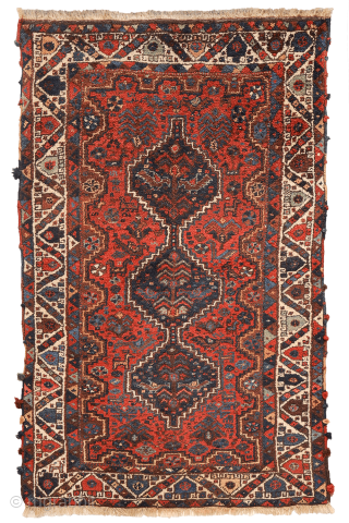 A superb antique Laberduni rug with a full, exceptionally long pile and a beautiful palette of natural dyes. Remarkably well preserved, the pile retains an impressive depth and softness, appearing almost as  ...