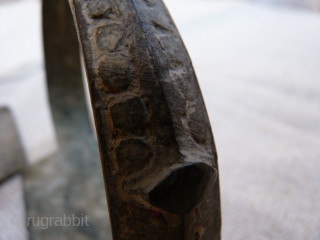 A pair of horse stirrups from Iran. Ideal for a horse trapping exhibition. Great patina, they look quite old. Left them as I found them, with the mud and dust, and perhaps  ...