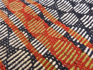 A finelly and superbly woven Qashqai saddlebag woven with warp float patterning. In good original condition, with some staining and repair. 129x73cms. (AT1705169)

Please get in touch or you can buy this rug  ...