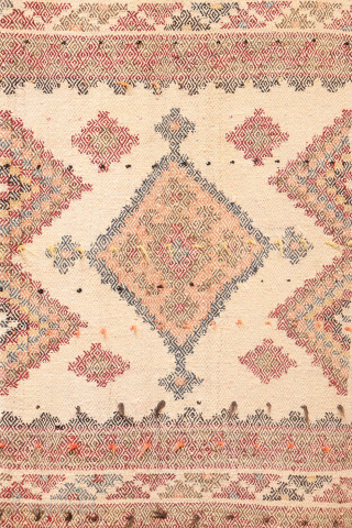 
A Rare and Unusual Persian jajim Kilim Woven by Arabic Tribes in Southern Iran
 

This is a rare and unusual Persian kilim, woven by Arabic tribes in Southern Iran. It is made  ...