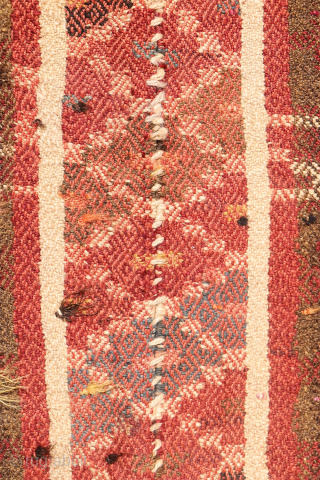
A Rare and Unusual Persian jajim Kilim Woven by Arabic Tribes in Southern Iran
 

This is a rare and unusual Persian kilim, woven by Arabic tribes in Southern Iran. It is made  ...