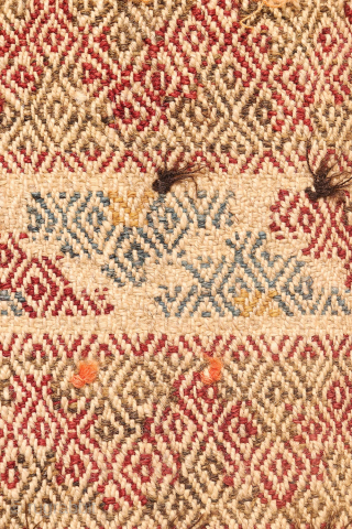 
A Rare and Unusual Persian jajim Kilim Woven by Arabic Tribes in Southern Iran
 

This is a rare and unusual Persian kilim, woven by Arabic tribes in Southern Iran. It is made  ...