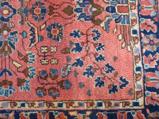 Persian Lilian Pushti, full pile, circa 1910. 70x56cms                         