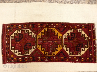 Uzbek mafrash panel. Soft glossy wool, thick pile. 96x42 cms                       