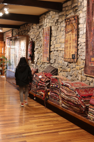 Afghan war rug exhibition "weaving bullets, dreaming peace". Until 23rd of November. If you can´t visit us in beautiful San Sebastián, Spain, you can always view the rugs in our website: https://www.nomada.biz/en/categoria-producto/war-rugs-en/