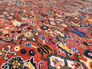 A fantastic Kashkuli rug with Herati pattern, Southern Iran. It has everything one expects from a Kashkuli rug: thight weave, great range of colours including light and dark blue, and mustards. 240x160  ...