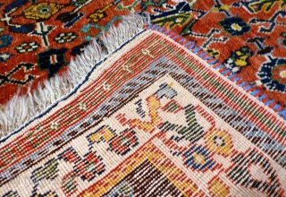 A fantastic Kashkuli rug with Herati pattern, Southern Iran. It has everything one expects from a Kashkuli rug: thight weave, great range of colours including light and dark blue, and mustards. 240x160  ...