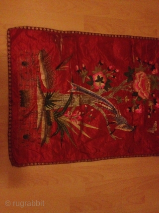 Antique china silk needle work
110cmx54cm                            